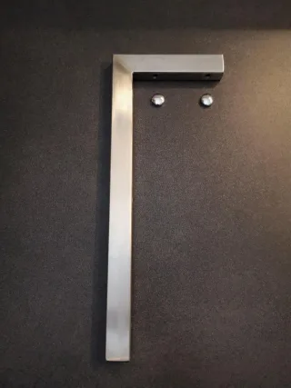 Neuesbad L-Konsolenträger (1 Stück) 40cm, Edelstahl V2A gebürstet NB1KTRL40-ED