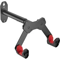 HOKO Fahrradwandhalterung Rahmenhalter mit Silikon-Schutz (Für alle gängigen Fahrräder und Hybrid-, MTB- und BMX-Fahrräder. Kratzfeste Beschichtung. Belastbar bis 25 kg., 2-tlg., Fahrradhalterung, Fixiergurt für Vorderrad, Montagematerial, Anleitung)