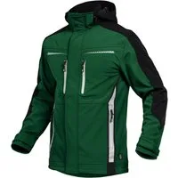 Leibwächter Softshelljacke Flex-Line Herren Übergangsjacke mit Kapuze (atmungsaktive Regenjacke, wasserdichte Softshell Arbeitsjacke) robustes 3-Lagenlaminat-Softshell, Reflektoren für gute Sichtbarkeit