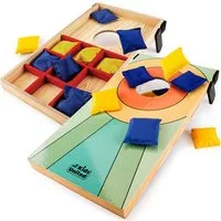all Kids United Spiel Mini Cornhole Spiel für Kinder – Indoor & Outdoor Wurfspiel Set, Kinderspiel, Indoor & Outdoor Geschicklichkeitsspiel mit Sandsäckchen