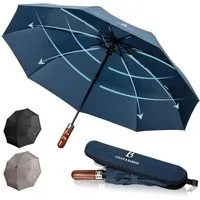 Logan & Barnes Taschenregenschirm Dublin, Sturmfest bis 140 km/h