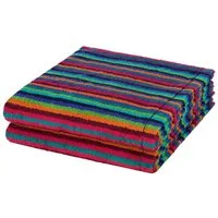 Cawö Handtuch Set Lifestyle, Walkfrottee (Spar-Set, 2-St), 2 X Duschtuch im Set - Baumwolle - Saugstark - Weich und pflegeleicht
