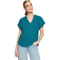 Zero Klassische Bluse Damen mit V-Ausschnitt