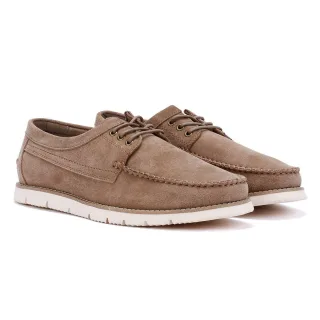 Ben Sherman Soho Herrenschuhe Aus Wildleder In Grau Mit Schnürung