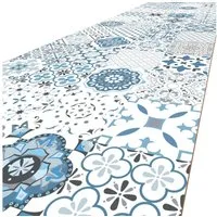 ANRO Küchenläufer MIRZA Hochwertig abwischbar Flurläufer Teppichläufer, Eckig, Höhe: 3 mm, Genarbt PVC