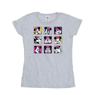 Disney - "Minnie Mouse Squares" T-Shirt für Damen (Grau)
