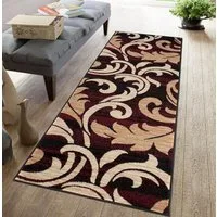 Mazovia Läufer Läufer Flurläufer Modern für Vorzimmer 90 cm Breit Braun, 90 x 100 cm, Kurzflor, Meterware, Höhe 8 mm