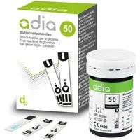 ADIA Blutzucker-Teststreifen adia Blutzuckerteststreifen, 50 Stück, 50-tlg.