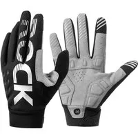 ROCKBROS Fahrradhandschuhe Handschuhe für Frühling Herbst Winddicht Stoßfest Touchscreen (1-St) Vollfinger Handschuhe für Outdoor-Sports Laufen, Damen Herren