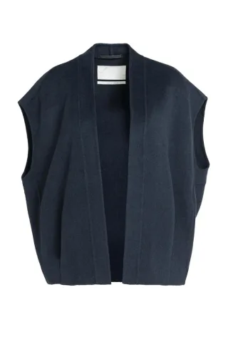Yaya - Oversize-Weste blau - Gr. - 1