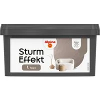 Alpina Wandfarbe Alpina Wandfarbe Sturm Effekt taupe 1 L