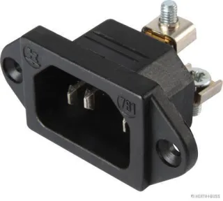 HERTH&BUSS Stecker, 3-polig, 10 A, 250 V, C14 - 51307200