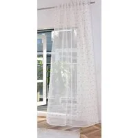 Gardinenbox Gardine (1 St), Multifunktionsband, transparent, Polyester, Pompon »VALENCIA« Multiband Scherli 2023460