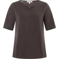 MORE&MORE Kurzarmshirt softes Halbarmshirt, Knot-Detail