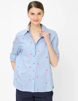 Brax Damen Hemd Style VIKI indigo mood, Blau, Gr. 36