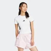 adidas Sportswear T-Shirt W 3S SJ BABY T schmale Passform, Rundhalsausschnitt, mit Elasthan-Anteil