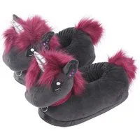 Corimori Tier Pantoffeln für Kinder Einheitsgröße 25-33,5 Plüsch Hausschuhe (Packung, Geschenk) EU Einheitsgröße 25-33,5 Ruby das Einhorn für Kinder, Jungen, Mädchen