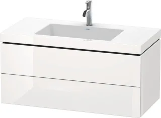 Duravit L-Cube c-bonded Set wandhängend Weiß Hochglanz 1000x480x500 mm - LC6928O2222 LC6928O2222