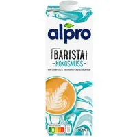 Alpro Pflanzenmilch, Alpro Barista Kokosnussdrink rein pflanzlich aufschäumbar UHT 1000 ml