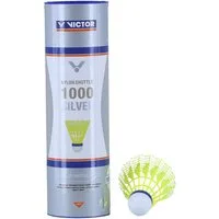 VICTOR Badmintonball Shuttle 1000 Nylon gelb Dose 6er, Geschwindigkeit: mittel