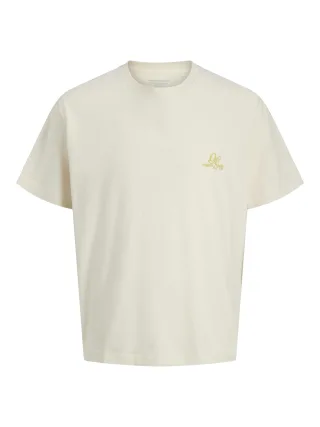 JACK&JONES - JORGRAMERCY BACK GRAPHIC TEE SS CN antique white - Gr. - M