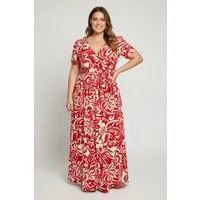 Shape of You Midikleid Wickelkleid mit Blumenmuster und Struktur