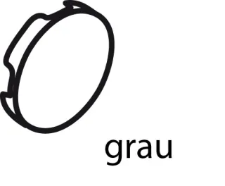 Ideal Standard Abdeckkappe, Grau RAL7016 A963216LJ