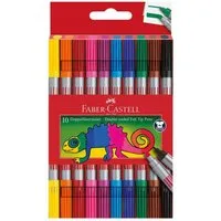 Faber-Castell Filzstift, (10-tlg), mit zwei unterschiedlichen Spitzen