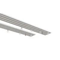 OTTO home Gardinenschiene Tanbul, 4-läufig, Fixmaß, mit Bohren, verschraubt, Aluminium