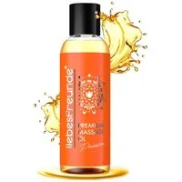 Liebesfreunde Massageöl Premium Massageöl Passion - Sinnliches Massage Öl für Paare, 150 ml, Frei von Mineralöl