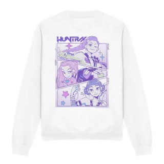 K-Pop Demon Hunters - "Huntr/X" Sweatshirt für Herren/Damen Unisex (Weiß)