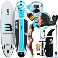 Bluemarina SUP-Board Ariki SUP Board Standuppaddle aufblasbar inkl. 5 J. Garantie, aufblasbar, (SUP aufblasbar, SUP Anfänger, Stand Up Paddel Board 200 kg, Stand Up Paddle, SUP Board, Stand Up Paddel Board), Surfbrett, Surfboard, Paddelboard, SUP