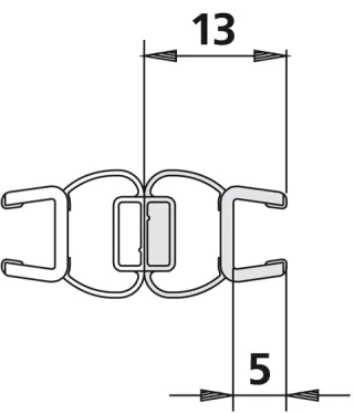 Kermi 1238 1x Magnetleiste, Länge: 2000 mm, 6025709 6025709