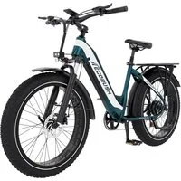 ECORUSH E-Bike Trekkingrad Elektrofahrrad, 26 * 4.0 Breite Reifen mit 48V20Ah Akku, 7 Gang shimano shimano Schaltwerk, Kettenschaltung, Heckmotor, 960 Wh, Vollfederung, Pedelc, E-Mountainbike für Erwachsene