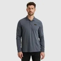 PME LEGEND Langarm-Poloshirt mit Logo Stickerei