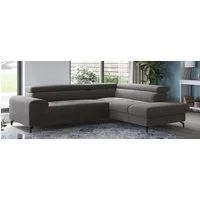 COTTA Ecksofa Aura L-Form, B: 260 cm, mit Bettfunktion, Bettkasten & Kopfteilverstellung