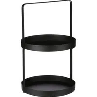 Mica Decorations Etagere Mica Etagere schwarz Ø 25 x 41 cm, Metall