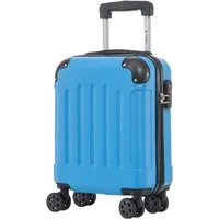 YONSLY Hartschalen-Trolley Hartschalen-Reisekoffer Trolley für Kurztrip und Urlaubsreisen, 4 Rollen, mit Zahlenschloss, ABS-Schale und weichem Gummigriff für Tragekomfort