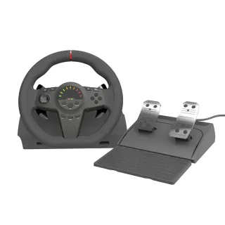 HS-GT001 270° Game Racing Wheel Gaming Simracing Car Pedal Vibration Controller Racing Steering Wheel for PS4/PS3/Switch