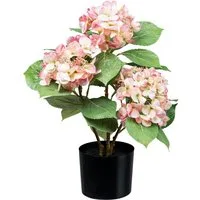 Kunstpflanze Hortensienbusch Hortensie, Creativ green, Höhe 53 cm, mit traumhaft schönen Blüten