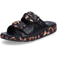 Tamaris Tamaris Damen Pantolette schwarz leo Pantolette