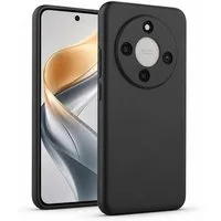 CoolGadget Handyhülle Handy Schutzhülle für Honor Magic 8 Lite matt schwarz, Silikon TPU Hülle Schutz Tasche Cover schlicht Slim Case