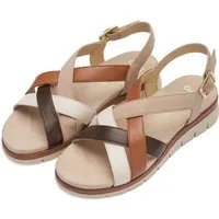 Ara CAMBRIDGE-S Riemchensandale Keilabsatz, Komfortschuh mit Klettverschuss, G-Weite (weit)