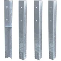 Wickey Bodenanker SolidLock 4 Stk. Winkelanker für Garantie auf Wickey Spielgeräte, für Wickey Türme & Schaukeln, Grundlage für Garantie – Voraussetzung für die 10 Jahre Wickey-Garantie* auf Holzteile, (Wickey - Zubehör, 4-St., Grundlage für 10 Jahre