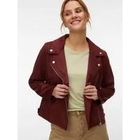 Vero Moda Bikerjacke VMJOSE SHORT FAUX SUEDE JACKET GA NOOS mit asymetrischem Reißverschluss