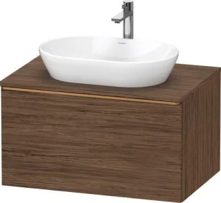 Duravit D-Neo Konsolenwaschtischunterbau wandhängend Nussbaum dunkel Matt 800x550x459 mm - DE4947004 DE4947004210000
