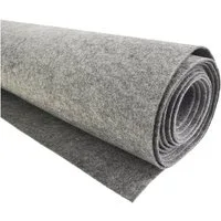 maDDma Stoff Bastelfilz 1m Meterware Filz 90cm x 1,5mm Dekofilz Taschenfilz, grau meliert