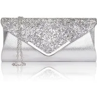 MOPUEA Abendtasche Pailletten Clutch Damen Abendtasche Schulter Umhängetasche (Einzelpack, 1 x Glitzer Clutch mit abnehmbarer Schulterkette), Glitzernd, elegant, vielseitig, leicht, große Kapazität