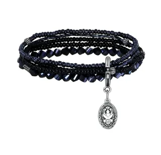 konplott - Armband - Petit Glamour dAfrique blau/schwarz