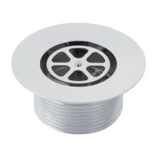 Geberit Ablaufventil mit Rundgewinde G1 152901211 1/2" di40 glanzverchromt H 4,5